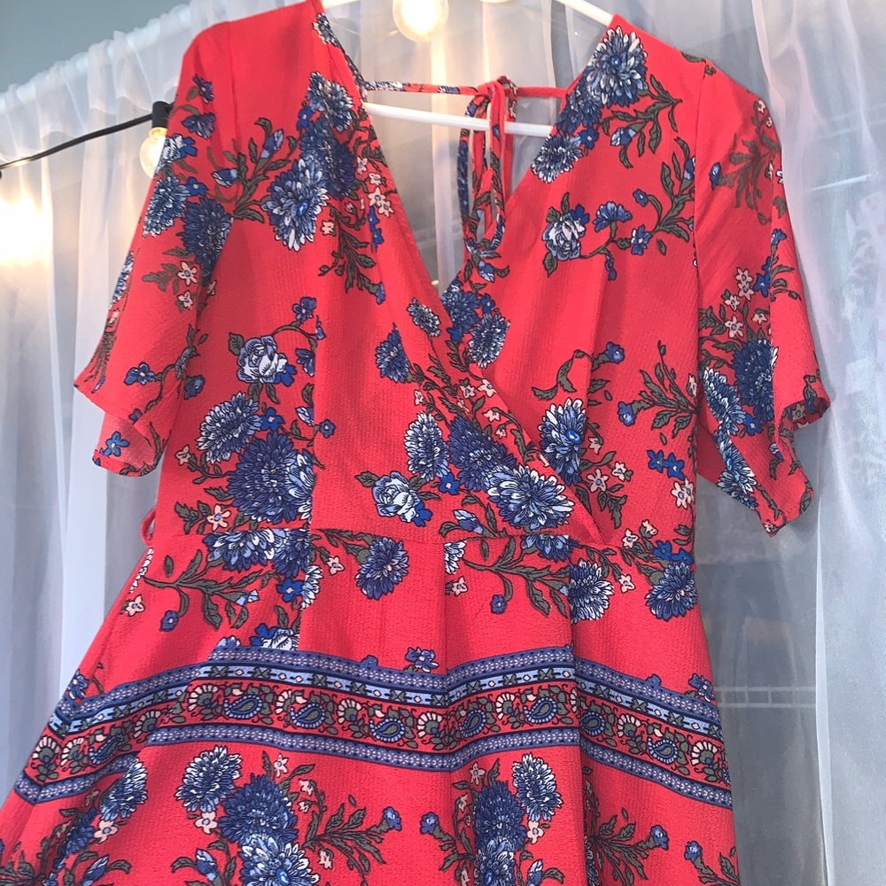 Floral romper.